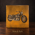1958 Harley Laser-Engraved Painted Tile