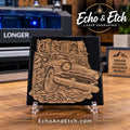 Classic Car Laser-Engraved Painted Tile