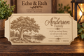 Custom Engraved Family Tree & Scripture Wooden Sign